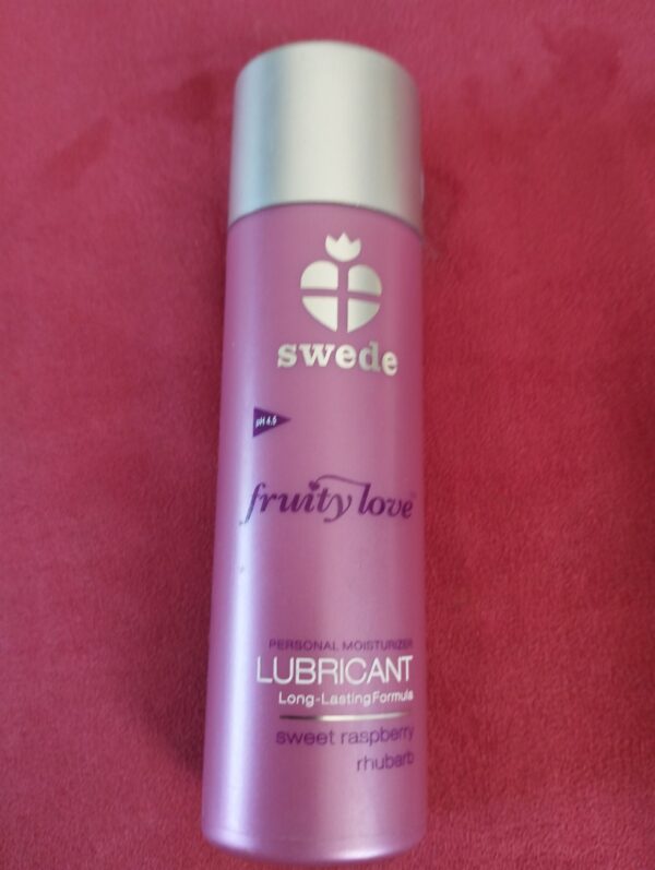 Lubrifiant rhubarbe framboise douce