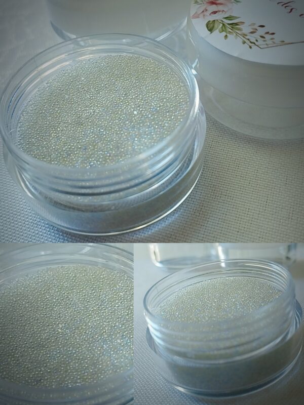perle caviar blanc nacré